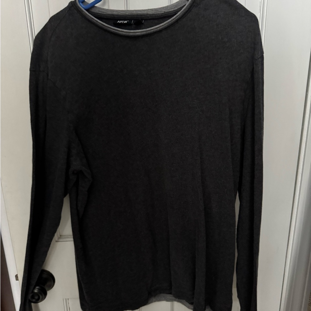 Apt. 9 Charcoal Long Sleeve Tee